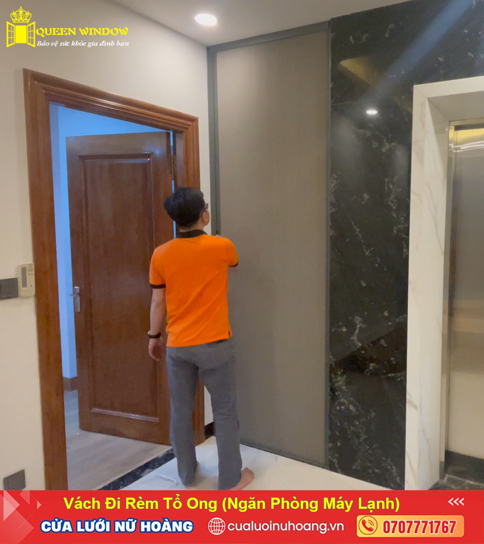 Vách đi rèm tổ ong
